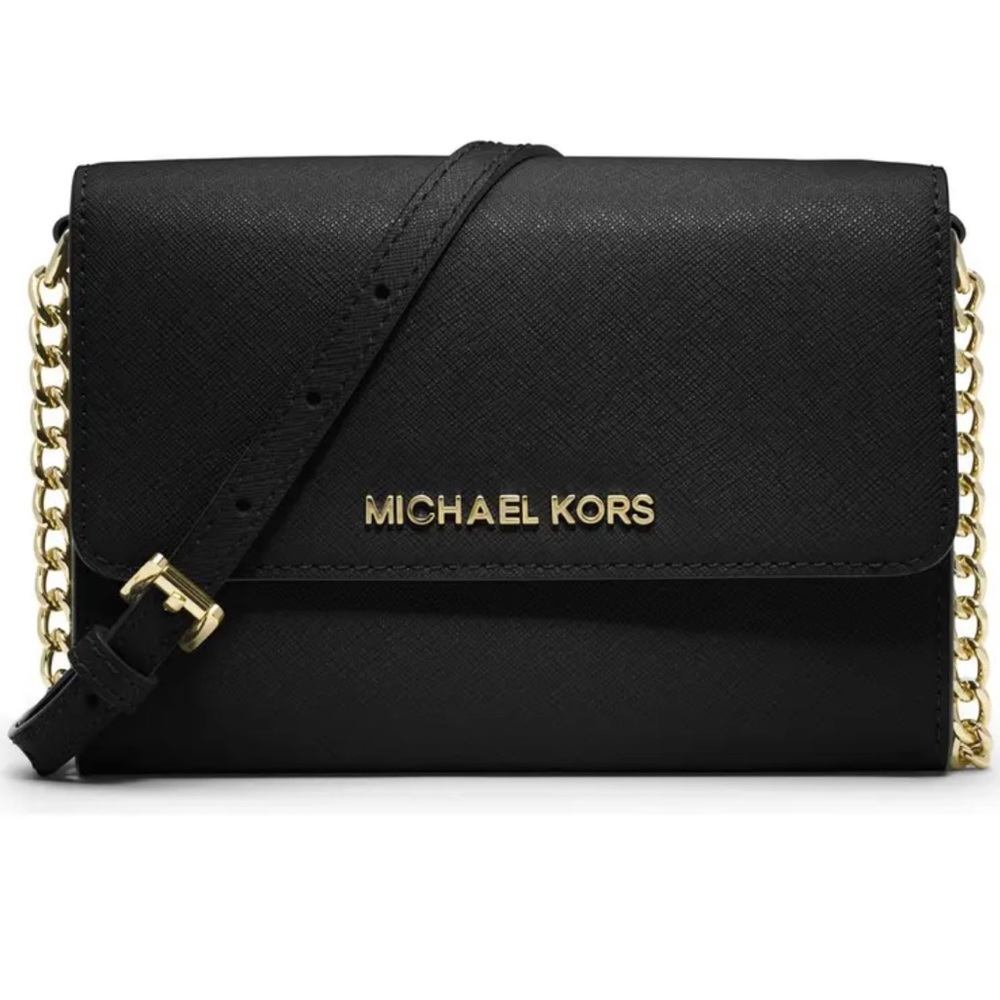 Michael Kors Small Leather Crossbody Clutch